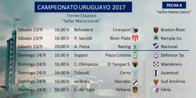 Este s�bado se pone en marcha la sexta fecha del Torneo Clausura.