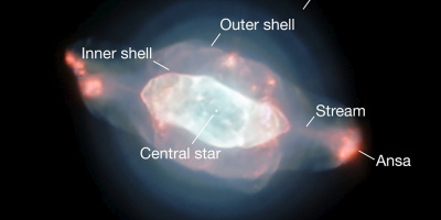 Un equipo de astr�nomos cartograf�a polvo y burbujas en la nebulosa Saturno