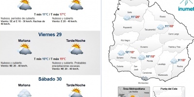Se anuncian precipitaciones y fr�o