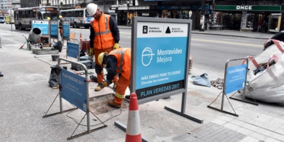 Inician refaccin de veredas en Montevideo