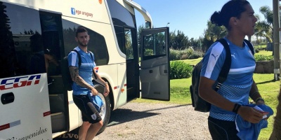 Uruguay en el complejo Celeste tras el partido en Venezuela