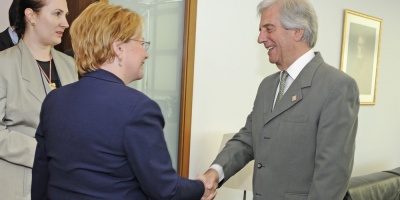 V�zquez recibi� a ministra de Salud de Rusia