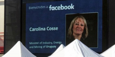 Facebook dio la bienvenida a Carolina Cosse en misi�n oficial