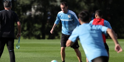El plantel de Uruguay se entrena en Varsovia