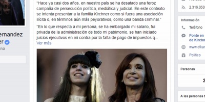 Hija de los Kirchner pide ser sobrese�da en causa por lavado de dinero