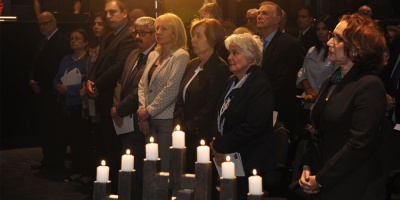 Topolansky particip� en la 79� conmemoraci�n de la Noche de los Cristales Rotos
