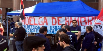 Trabajadores del gas por ca�er�a contin�an huelga de hambre