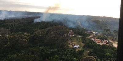 Controlado incendio en Rocha