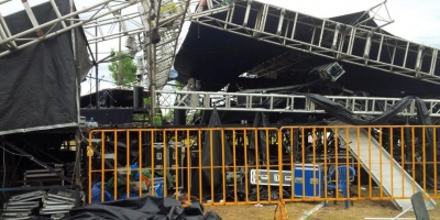 PiriaMusic suspendido tras turbonada que destroz� escenario principal