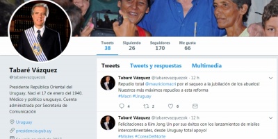 Realizar�n denuncia ante Twitter de una cuenta falsa de V�zquez