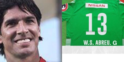 El Loco Abreu en el Guinness con su club 26