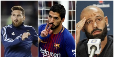 El Barcelona vuelve a los entrenamientos sin Messi, Luis Su�rez y Mascherano