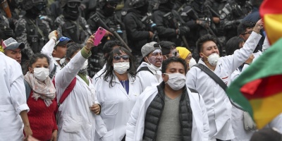 La huelga de m�dicos bolivianos toca las celebraciones de a�o Nuevo