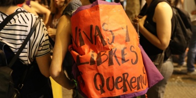 Mujeres se manifestaron contra el �ltimo feminicidio de 2017