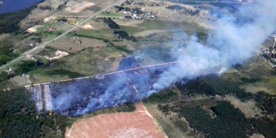 Varios incendios de campo debieron ser combatidos en todo el pa�s