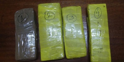 Incautan casi 4 kilos de marihuana en Rivera