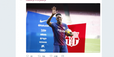 Barcelona present� a Yerri Mina