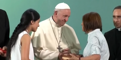 El Papa Francisco visit� la c�rcel femenina de Santiago de Chile