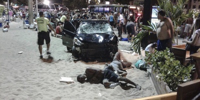 Un beb� muerto y m�s de docena de heridos en atropello en playa de Copacabana