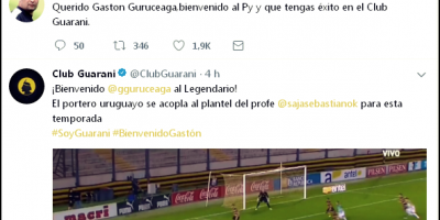 Guaran� confirma a Guruceaga