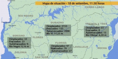 Baja a 2.882 el n�mero de desplazados de sus hogares por las inundaciones