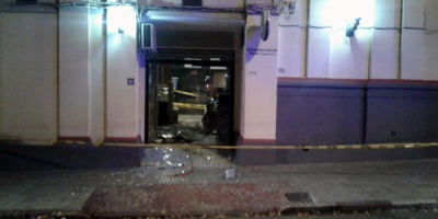 Robaron cajero autom�tico mediante explosi�n