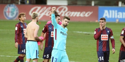 Gerard Piqu� no se entrena a 48 horas del partido contra el Girona