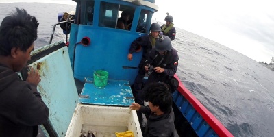 Sorprenden en mar chileno a pesquero peruano con 4,4 toneladas de tibur�n