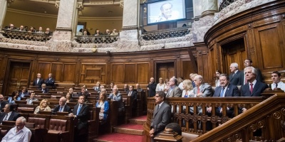 Homenaje a Wilson en el Parlamento: destacan su compromiso con la democracia