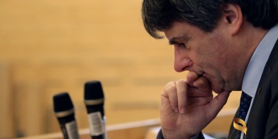 Puigdemont "retenido" por la polic�a alemana
