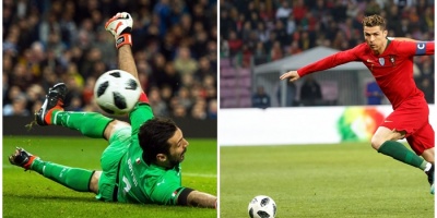 Buffon dice que admira ilimitadamente a Cristiano