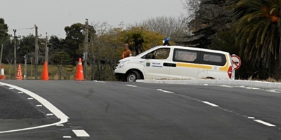 Aparatoso siniestro mltiple de trnsito en Interbalnearia