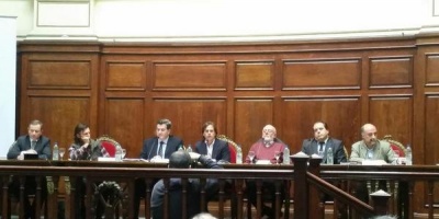 Con la ausencia de V�zquez los candidatos debatieron sobre seguridad; el ex mandatario les reclam� nombres para el MI