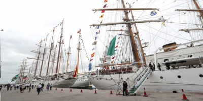 Fragatas del Velas Latinoamrica 2018 zarparon hacia puerto de Buenos Aires