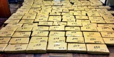 Detienen a brasileo con 603 kilos de marihuana cerca a frontera con Paraguay
