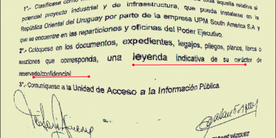 CAINFO advierte sobre opacidad y dudas por el acuerdo con UPM