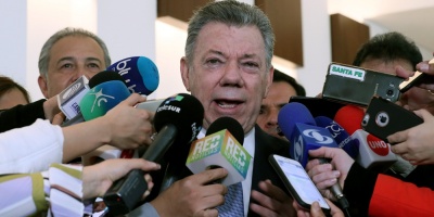 Santos dice elecciones ser�n las m�s tranquilas de la historia de Colombia 