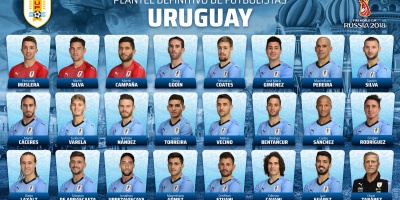 Uruguay ya tiene los 23 para Rusia