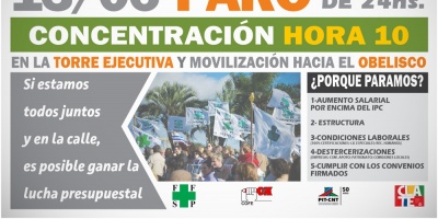 Funcionarios y m�dicos de la salud p�blica realizar�n paro