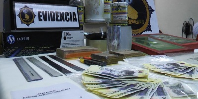 Detuvieron banda de falsificadores de billetes