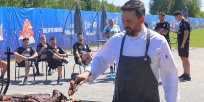 Uruguay entren� en Nizhny y disfrut� de un asado