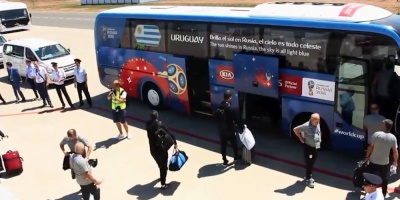 Uruguay lleg� a Rostov donde enfrentar� a Arabia Saudita