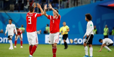 Rusia derrot� 3 a 1 a Egipto y lidera el grupo A seguida de Uruguay