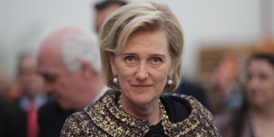 La princesa Astrid de Bélgica apoyó a su selección en Montevideo