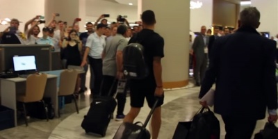 Uruguay ya est� en Sochi, donde se enfrentar� a Portugal