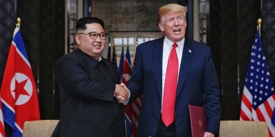 Trump: EE.UU. estara "en guerra" con Corea del Norte si no fuera por m