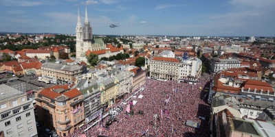 Fiesta de rojo y blanco en Croacia para el regreso de los vice campeones mundiales de ftbol