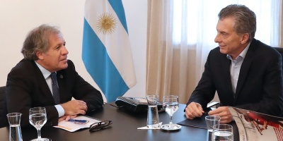 Macri y Almagro conversan en Buenos Aires de Venezuela y Nicaragua
