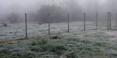 Temperaturas de hasta 4� bajo cero en el centro del pa�s