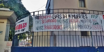 Trabajadores reclaman "ms seguridad, no ms Rosas muertas"